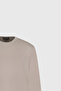 Men's Beige Wool Warm Standard Fit Regular Cut Crew Neck Knitwear Sweater - 7