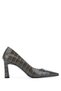 Women's Genuine Leather Mink Heeled Shoes