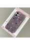 iPhone 16 Compatible Gray Leather Textured Silicone Protects Camera Shock-Absorbing Case Butterfly - 2