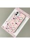 iPhone 12/12 Pro Compatible White Leather Textured Silicone Protects Camera Shock Absorbing Case Butterfly - 2