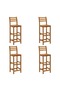 5 Piece Garden Bar Set Solid Wood Acacia - 4