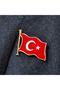 Türk Bayrağı Figürlü Broş - 3