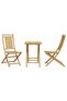 3 Piece Bistro Set Bamboo - 2