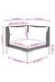 7 Piece Garden Lounge Set with Cushions Poly Rattan Dark Grey - 7