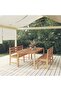 3 Piece Garden Dining Set Solid Wood Teak