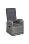 5 Piece Garden Dining Set with Cushions Grey - 2