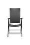 9 Piece Garden Dining Set Black - 6