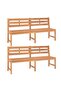 3 Piece Garden Dining Set Solid Wood Teak - 2