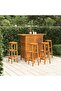 5 Piece Garden Bar Set Solid Wood Acacia
