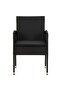 5 Piece Outdoor Dining Set Poly Rattan Black - 4
