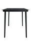 7 Piece Garden Dining Set with Cushions Black - 7