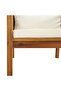7 Piece Garden Lounge Set with Cream Cushion Solid Acacia Wood - 6