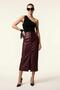 Burgundy Slit Faux Leather High-Waist Maxi Skirt - 5