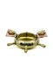 Sailor Themed Brass Ashtray - Ship's Rudder - 4