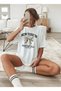 Women's New York Graphic Printed White T-Shirt