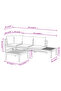 3 Piece Garden Lounge Set with Dark Grey Cushions Acacia Wood - 3