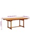 5 Piece Garden Dining Set Solid Wood Acacia 150-200 cm - 8