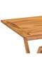 5 Piece Folding Outdoor Dining Set Solid Teak Wood - 6