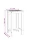 3 Piece Garden Bar Set Solid Wood Acacia - 3