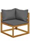 12 Piece Garden Lounge Set with Cushion Solid Acacia Wood - 2