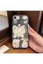iPhone 7/8/Se 2020 2022 Compatible Gray Leather Textured Silicone Protects Camera Shock Absorbing Case Butterfly