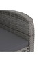 9 Piece Outdoor Dining Set with Cushions Poly Rattan Grey - 7