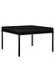 3 Piece Garden Lounge Set with Cushions Black PVC - 2