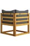 6 Piece Garden Lounge Set with Cushion Solid Acacia Wood - 6
