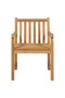 5 Piece Garden Dining Set 140x80 cm Solid Teak Wood - 4