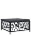 3 Piece Garden Lounge Set with Cushions Anthracite Steel - 5