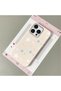 iPhone 15 Pro Compatible White Leather Textured Silicone Protects Camera Shock-Absorbing Case Pentagonal Star - 3