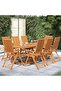 9 Piece Garden Dining Set Solid Wood Acacia 160-240 cm