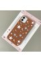 iPhone 11 Compatible Brown Leather Textured Silicone Protects Camera Shock-Absorbing Case Pentagonal Star - 3