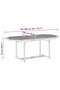 5 Piece Garden Dining Set Solid Wood Acacia and Textilene - 3