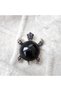 Martisor Turtle Brooch with blue crystals - 4
