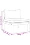 7 Piece Garden Lounge Set with Cushion Solid Acacia Wood - 7