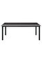 9 Piece Garden Dining Set Black - 2