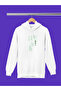 Matrix Printed Cotton Long Sleeve Fleece-Lined 3 Yarn Hooded Sweatshirt - 2