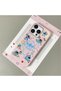 iPhone 14 Pro Compatible Pink Leather Textured Silicone Protects Camera Shock-Absorbing Case Stitch - 2