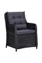 7 Piece Garden Dining Set Black - 2