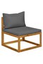 12 Piece Garden Lounge Set with Cushion Solid Acacia Wood - 6