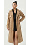 Women's Unlined Long Trench Coat-Coat