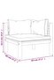 4-Seater Garden Sofa with Cushion Solid Acacia Wood - 5