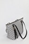 Women's Monogram Gray Ring Charm Detailed Zippered Shoulder Bag En42 Size27 Sofia - 6