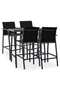 5 Piece Garden Bar Set Black