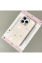 iPhone 16 Pro Max Compatible White Leather Textured Silicone Protects Camera Shock-Absorbing Case Pentagonal Star - 2