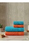 Di̇ana Bath Towel Set (2 Hand Towels, Face & Head Towels + 2 Body Bath Towels)