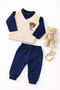 Baby Boy 2-Piece Set Knitwear Sweater Detailed Teddy Bear Long Sleeve Top and Bottom Set - 4