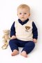 Baby Boy 2-Piece Set Knitwear Sweater Detailed Teddy Bear Long Sleeve Top and Bottom Set - 2