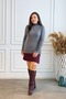 Half Fisherman Sleeves Knitwear with Snap Fasteners - 2